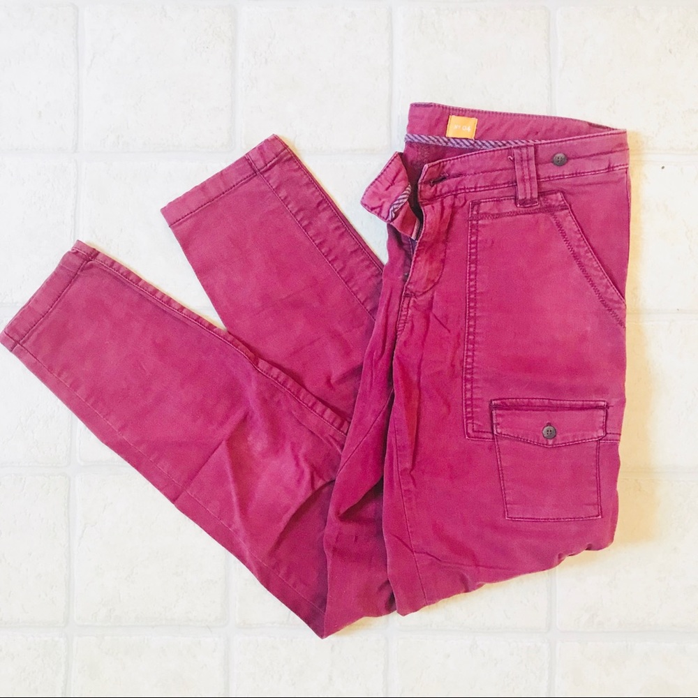 Anthropologie Red Pilcro Cigarette Jeans
